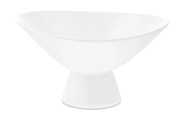 Чаша на ножке Decor de table Плиссе 230 мл, фарфор костяной