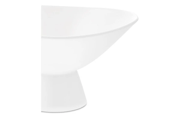 Чаша на ножке Decor de table Плиссе 230 мл, фарфор костяной