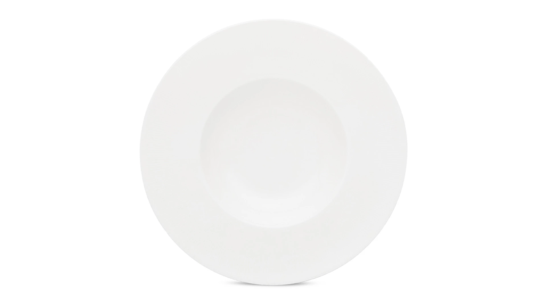 Тарелка суповая Decor de table Плиссе 24,6 см, фарфор костяной