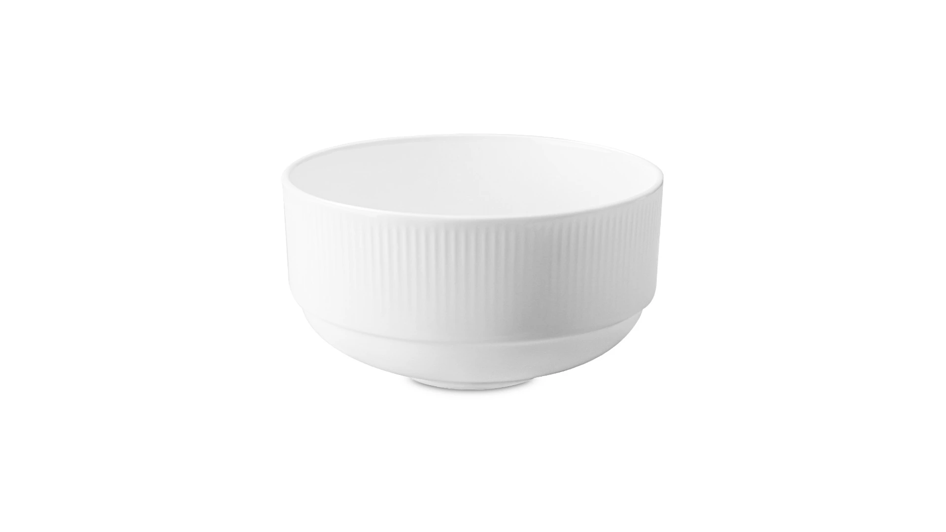 Набор салатников порционных Decor de table Плиссе 250 мл, d10,3хh5,5 см, 6 шт, фарфор костяной, п/к