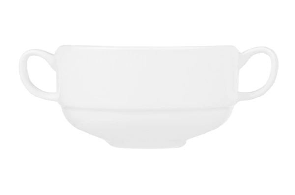 Бульонница Decor de table Плиссе 250 мл, фарфор костяной