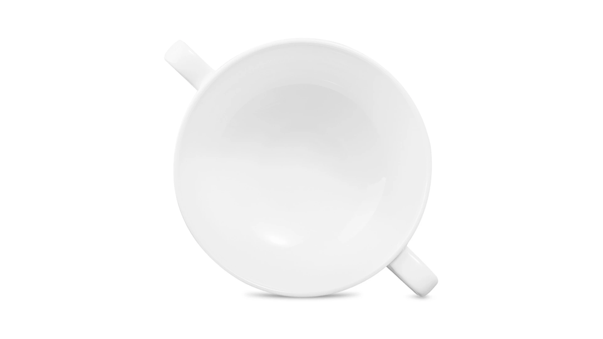 Набор бульонниц Decor de table Плиссе 250 мл, 2 шт, фарфор костяной, п/к