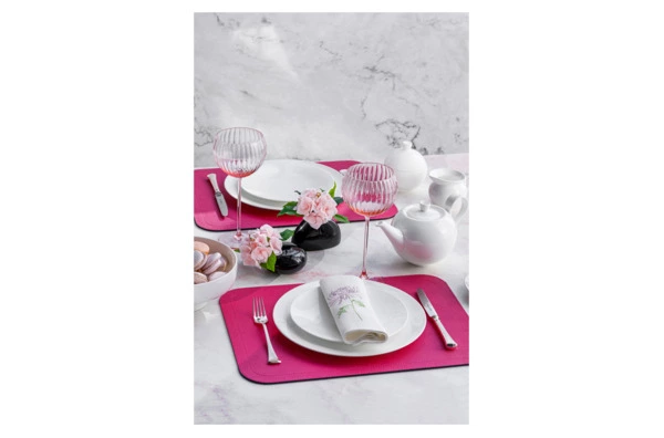 Сервиз чайный Decor de table Плиссе на 6 персон 21 предмет, фарфор костяной, п/к