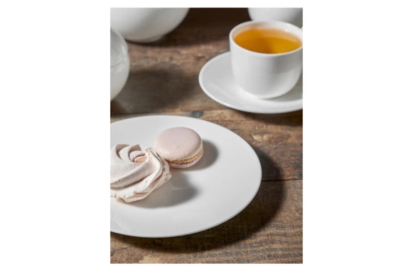 Сервиз чайный Decor de table Плиссе на 6 персон 21 предмет, фарфор костяной, п/к