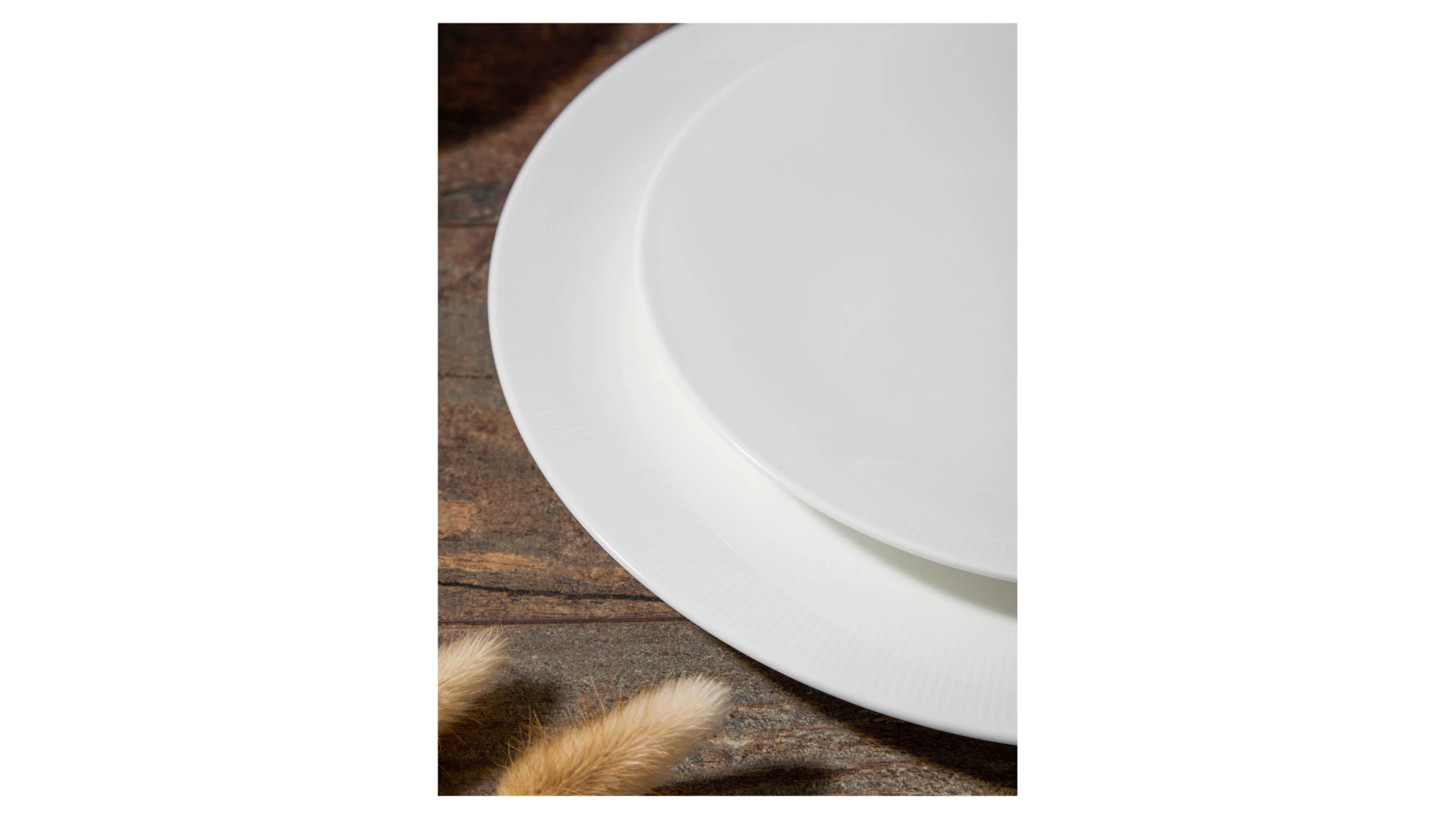 Сервиз столовый Decor de table Плиссе на 6 персон 20 предметов, фарфор костяной, п/к