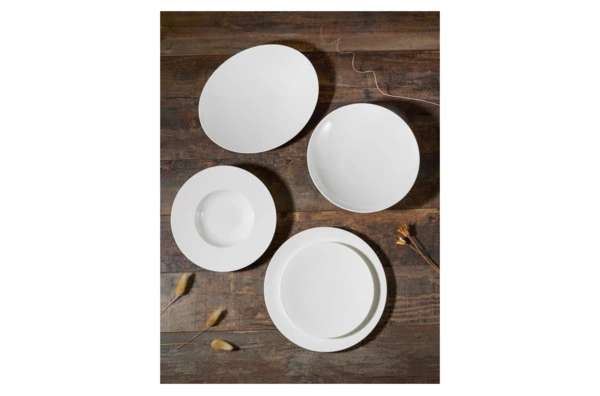 Сервиз столовый Decor de table Плиссе на 6 персон 20 предметов, фарфор костяной, п/к