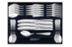 Набор столовых приборов в футляре АргентА Капелька 24 предмета 1424,87 г, серебро 925