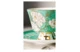 Чашка чайная с блюдцем Decor de table Винтаж Магнолия 240 мл, фарфор костяной, мятная, п/к