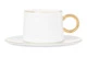 Набор чашек кофейных с блюдцем Decor de table Винтаж 90 мл, 2 шт, фарфор костяной, золотой кант, п/к