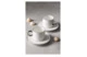 Набор чашек кофейных с блюдцем Decor de table Винтаж 90 мл, 2 шт, фарфор костяной, платин кант, п/к