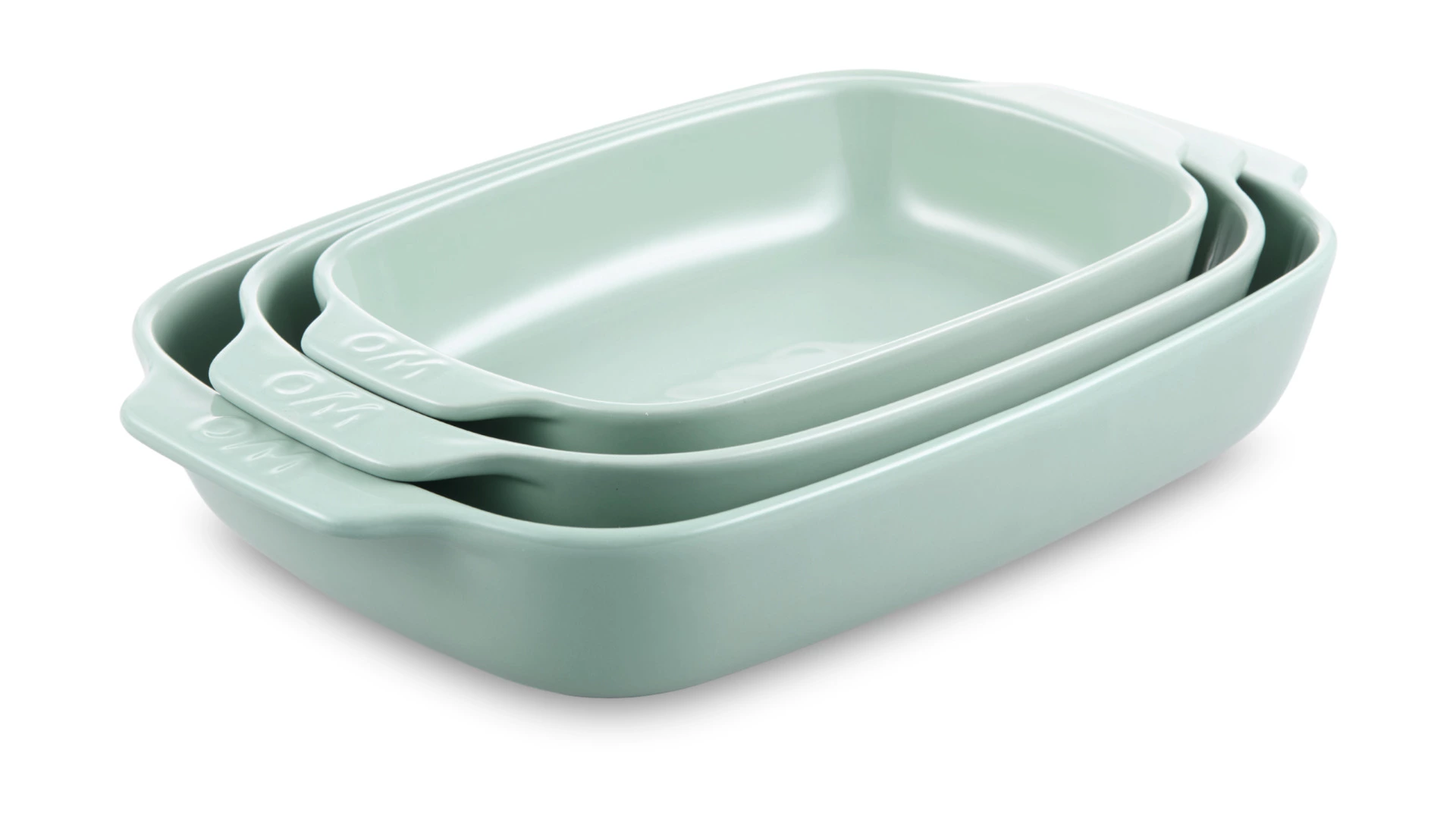 Форма для запекания WO HOME Paola 31х19,3x5,5 см, 1,6 л, жаропрочная керамика, зеленая