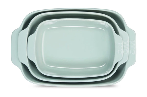 Форма для запекания WO HOME Paola 31х19,3x5,5 см, 1,6 л, жаропрочная керамика, зеленая