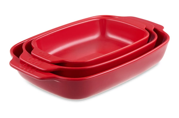 Форма для запекания WO HOME Paola 31х19,3x5,5 см, 1,6 л, жаропрочная керамика, красная