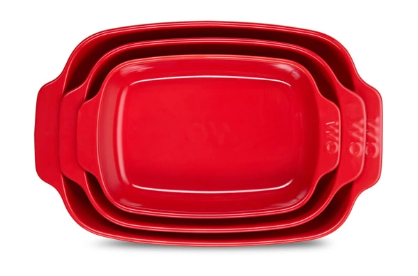 Форма для запекания WO HOME Paola 31х19,3x5,5 см, 1,6 л, жаропрочная керамика, красная
