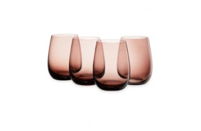 Набор стаканов для воды Nude Glass Цвет 440 мл, стекло хрустальное, 4 шт, карамельный