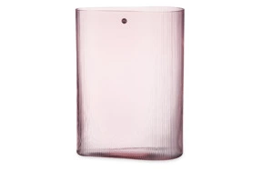 Ваза Nude Glass Туман 38 см, стекло хрустальное, розовая