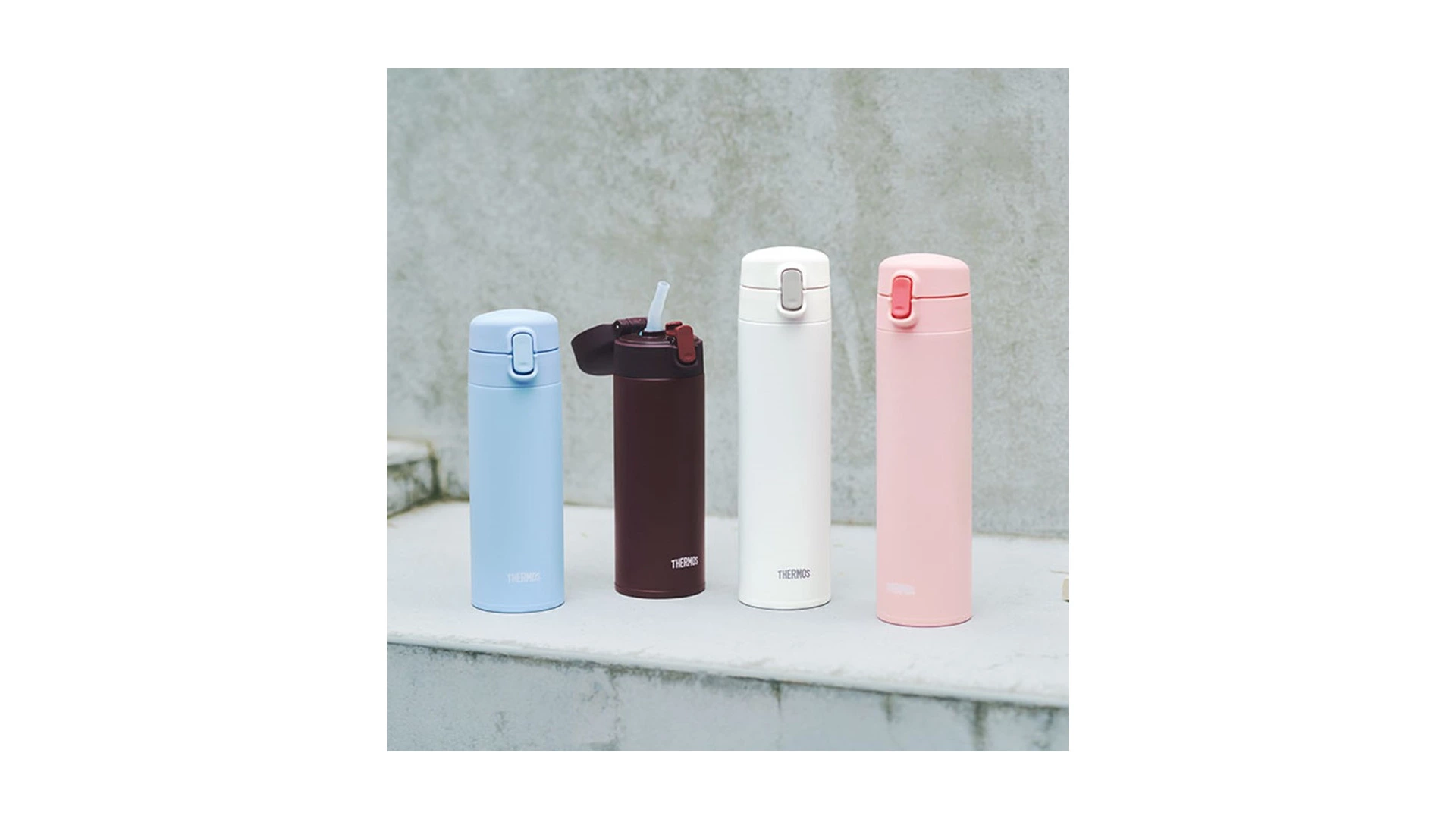 Термокружка THERMOS FJM-350 LB, 350 мл, сталь нержавеющая, голубая, п/к (562524)