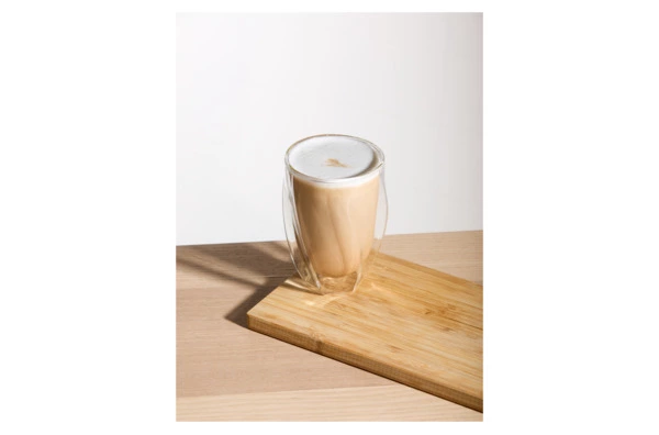 Стакан для латте с двойными стенками Decor de table Mon matin 350 мл, стекло