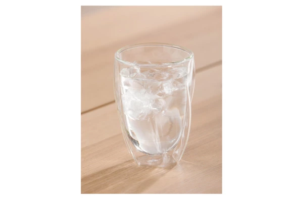 Стакан для латте с двойными стенками Decor de table Mon matin 350 мл, стекло