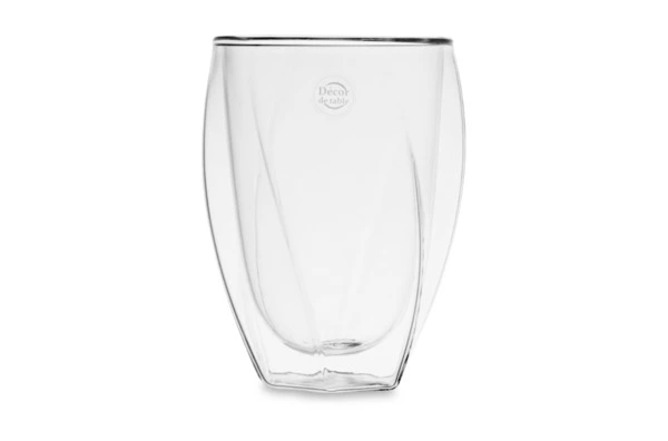 Стакан для латте с двойными стенками Decor de table Mon matin 350 мл, стекло