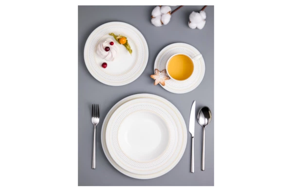 Сервиз чайно-столовый Decor de table София на 6 персон 30 предметов, фарфор, п/к