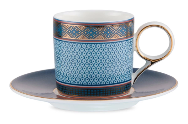 Набор чашек кофейных с блюдцами Decor de table Стайл 100 мл, 4 шт, фарфор