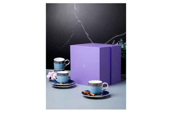 Набор чашек кофейных с блюдцами Decor de table Стайл 100 мл, 4 шт, фарфор