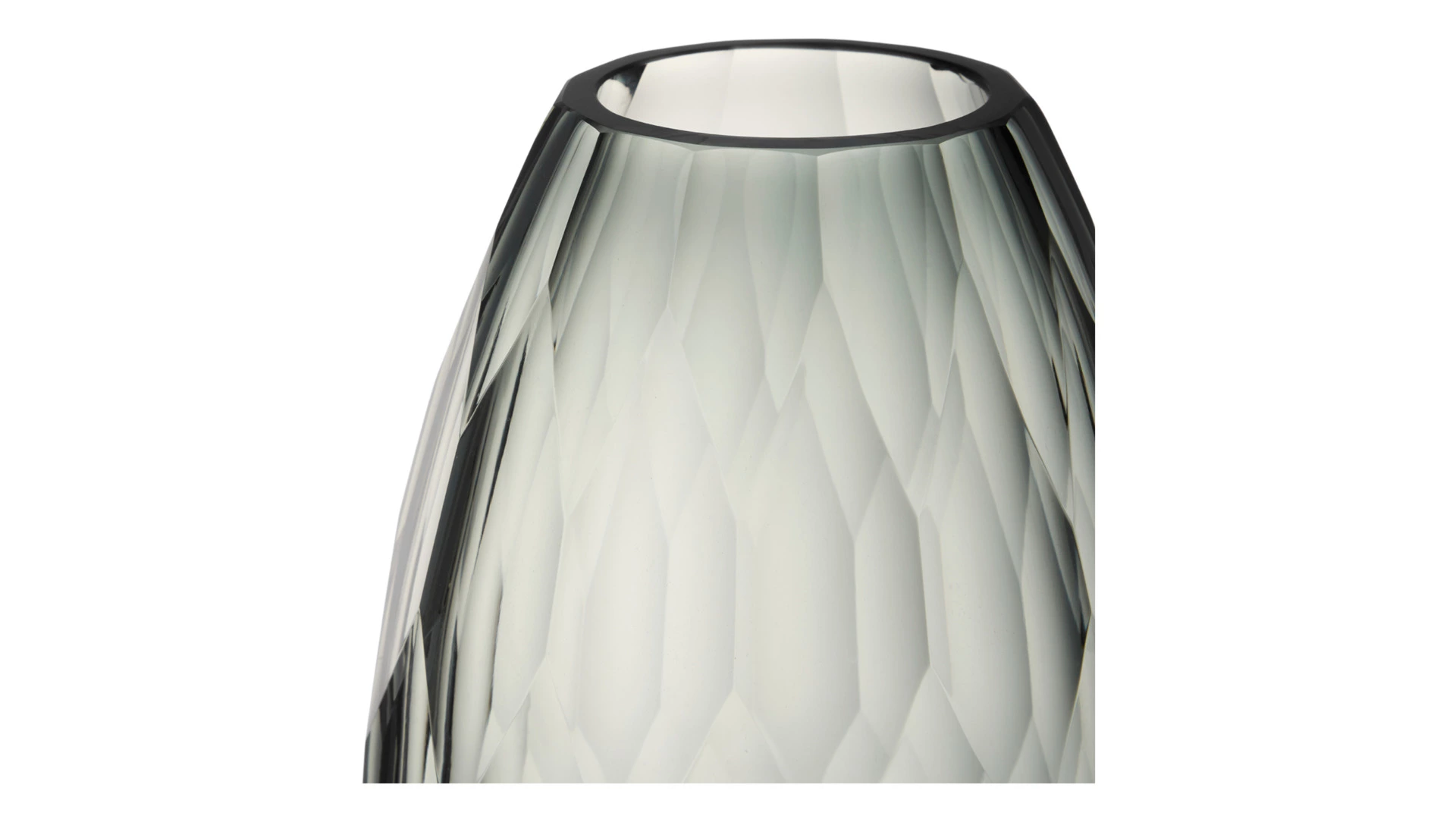 Ваза Decor de table Дальян 29 см, стекло, дымчатая