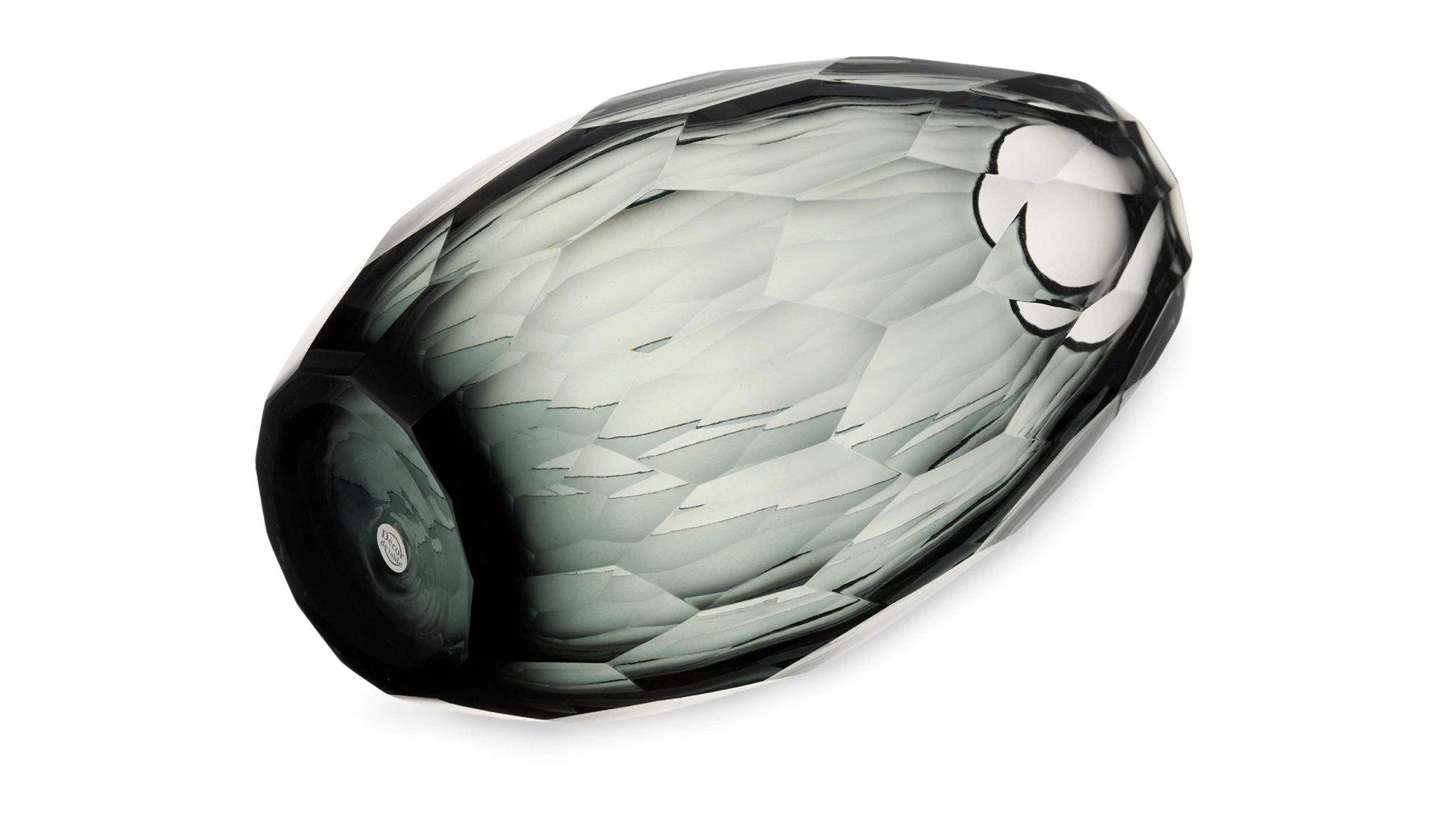 Ваза Decor de table Дальян 29 см, стекло, дымчатая