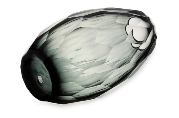 Ваза Decor de table Дальян 29 см, стекло, дымчатая