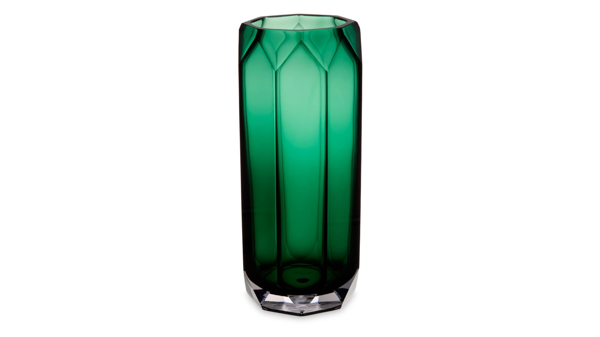 Ваза Decor de table Дальян 32 см, стекло, зеленая