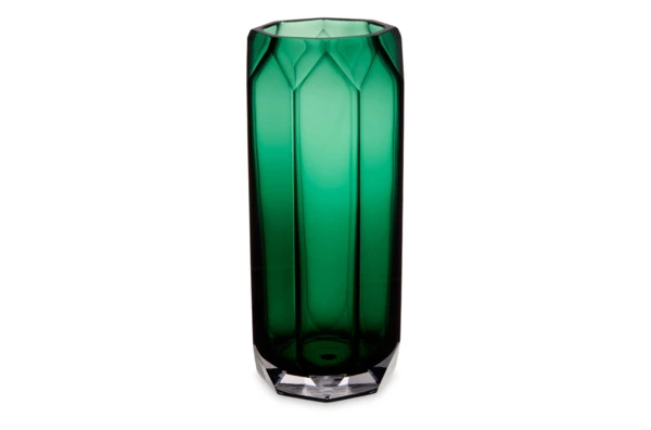 Ваза Decor de table Дальян 32 см, стекло, зеленая