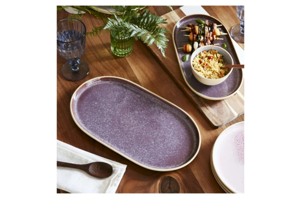Блюдо овальное Portmeirion Минералы Аметист 34х18 см, керамика