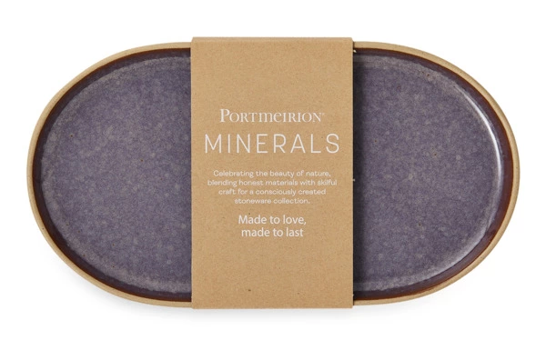 Блюдо овальное Portmeirion Минералы Аметист 30х16 см, керамика