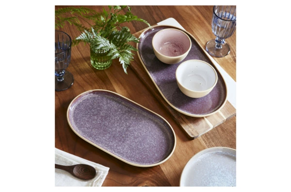 Блюдо овальное Portmeirion Минералы Аметист 30х16 см, керамика