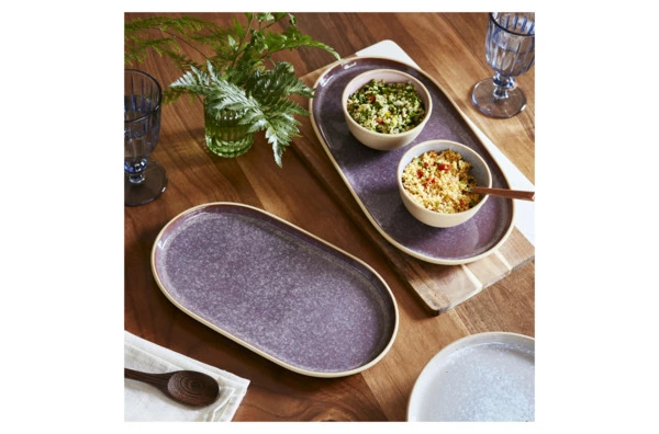 Блюдо овальное Portmeirion Минералы Аметист 30х16 см, керамика