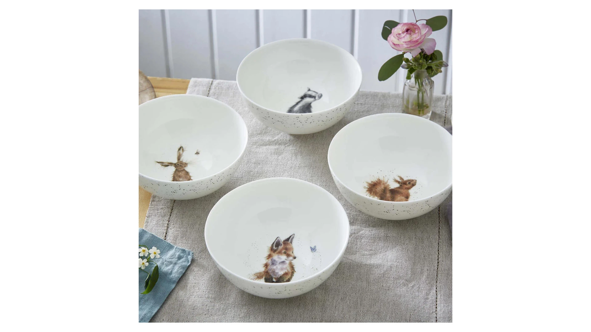 Салатник порционный Royal Worcester Забавная фауна Лиса 15,5 см, фарфор костяной