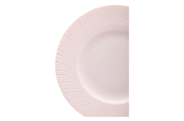 Сервиз чайно-столовый Decor de table Рассвет на 1 персону 4 предмета, рельеф, фарфор, розовый