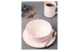 Сервиз чайно-столовый Decor de table Рассвет на 1 персону 4 предмета, рельеф, фарфор, розовый