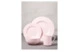 Сервиз чайно-столовый Decor de table Рассвет на 1 персону 4 предмета, рельеф, фарфор, розовый