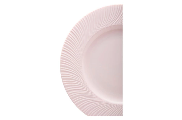 Сервиз чайно-столовый Decor de table Рассвет на 1 персону 4 предмета, рельеф, фарфор, розовый