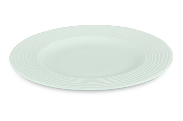 Сервиз чайно-столовый Decor de table Волна на 1 персону 4 предмета, рельеф, фарфор, мятный