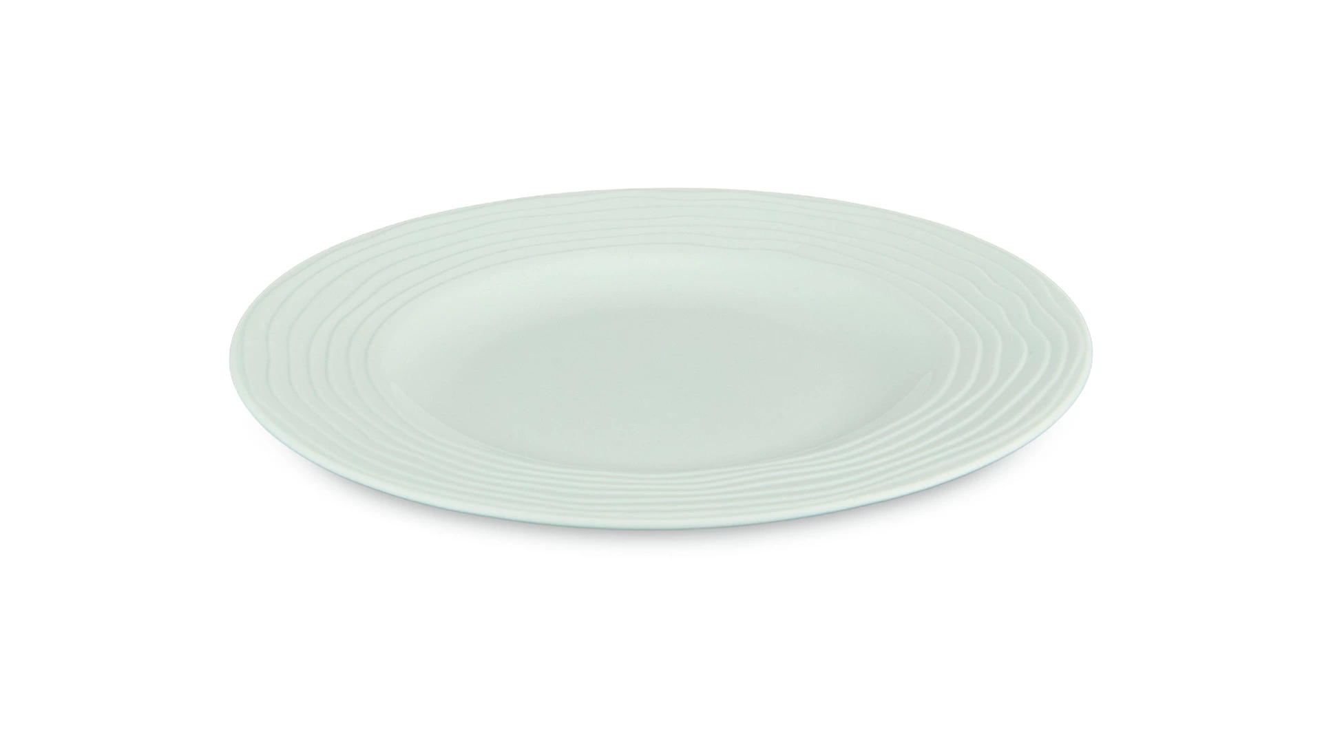 Сервиз чайно-столовый Decor de table Волна на 1 персону 4 предмета, рельеф, фарфор, мятный