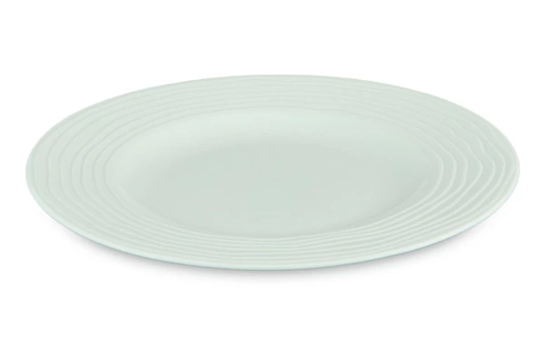 Сервиз чайно-столовый Decor de table Волна на 1 персону 4 предмета, рельеф, фарфор, мятный