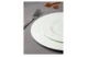 Сервиз чайно-столовый Decor de table Волна на 1 персону 4 предмета, рельеф, фарфор, мятный
