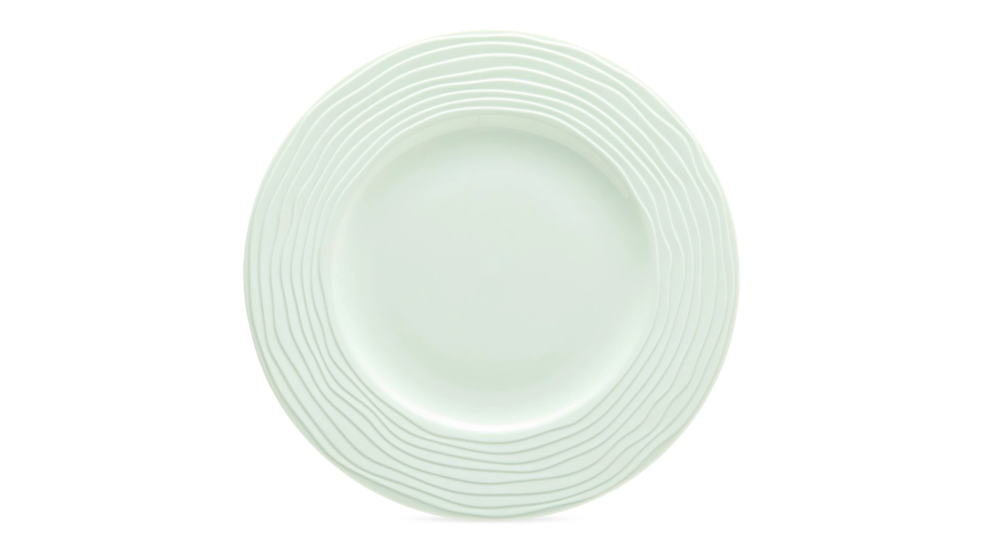 Сервиз чайно-столовый Decor de table Волна на 1 персону 4 предмета, рельеф, фарфор, мятный