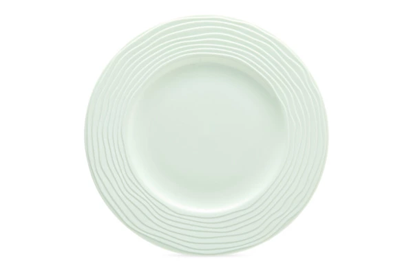 Сервиз чайно-столовый Decor de table Волна на 1 персону 4 предмета, рельеф, фарфор, мятный
