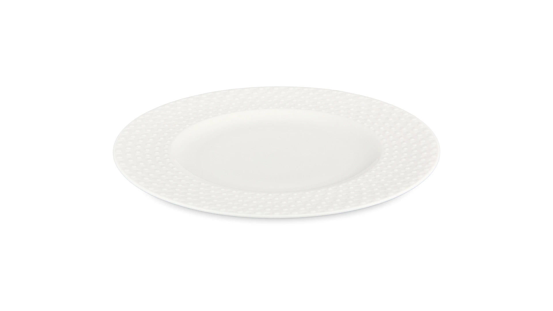 Сервиз чайно-столовый Decor de table Капля на 1 персону 4 предмета, рельеф, фарфор, белый