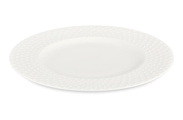 Сервиз чайно-столовый Decor de table Капля на 1 персону 4 предмета, рельеф, фарфор, белый