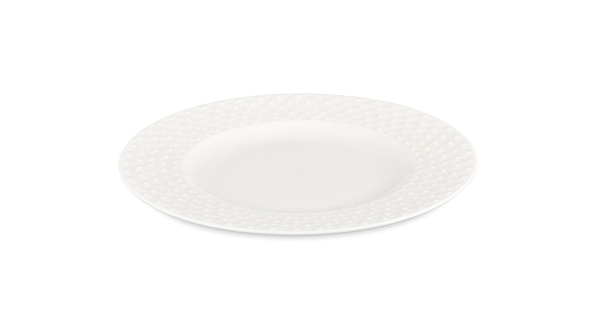 Сервиз чайно-столовый Decor de table Капля на 1 персону 4 предмета, рельеф, фарфор, белый